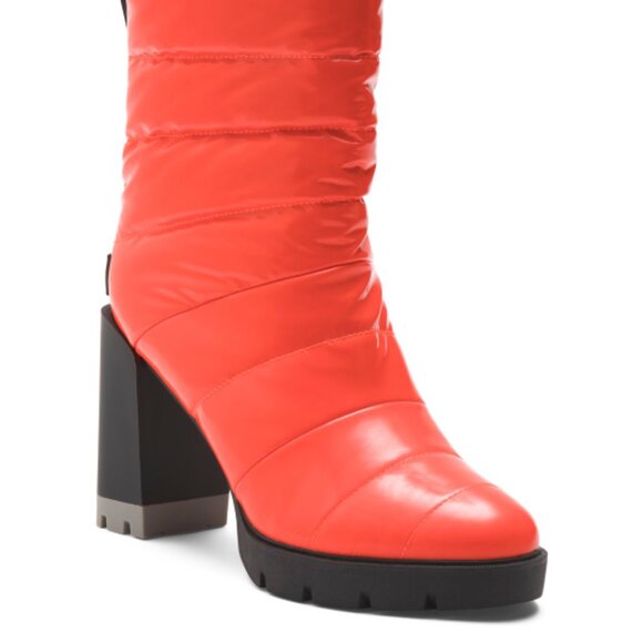 NEW NATURALIZER Crosswalk Booties with  leg warmers in  Poppy Red 1225 6t3 - Picture 9 of 13